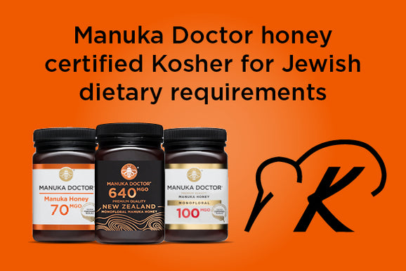 Kosher Manuka Honey - Manuka Doctor is Certified Kosher